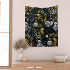 EXOTIC GARDEN - NIGHT Wall Tapestry Gallery Image 2