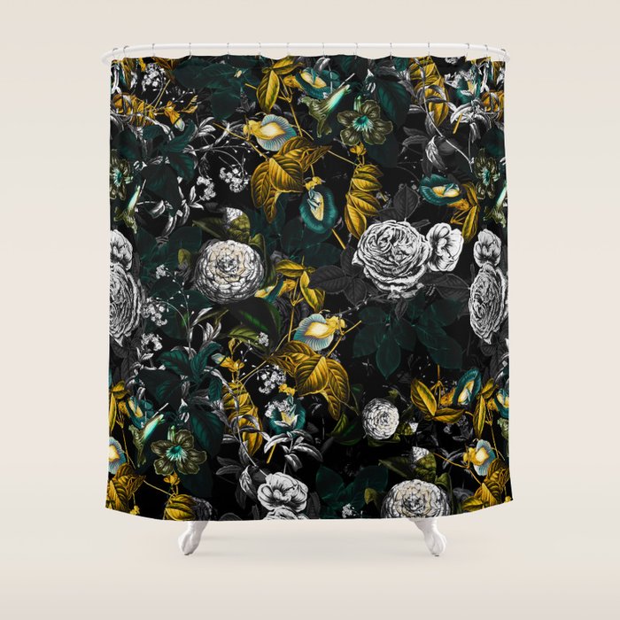 EXOTIC GARDEN - NIGHT Shower Curtain Gallery Image 1