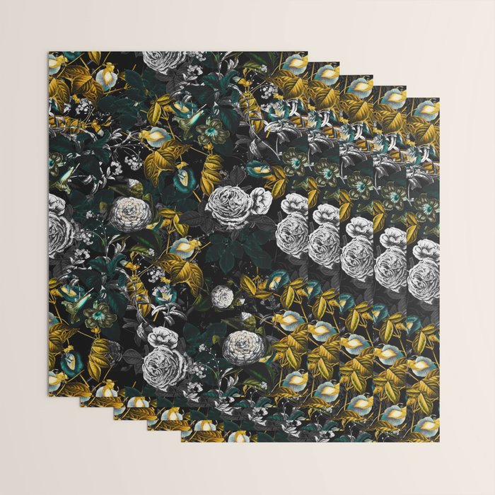 EXOTIC GARDEN - NIGHT Wrapping Paper Gallery Image 3
