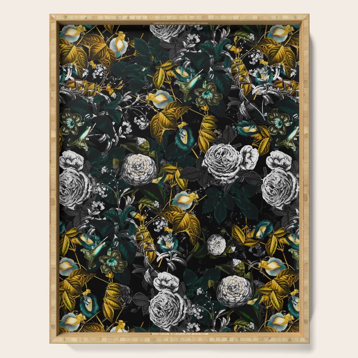 EXOTIC GARDEN - NIGHT Serving Tray Gallery Image 1
