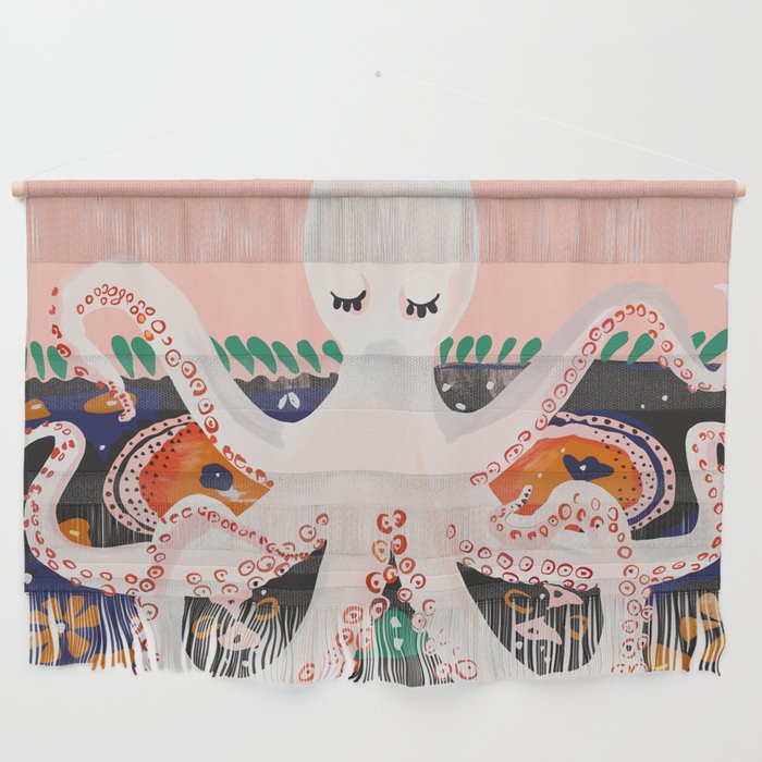 Meditating Octopus Wall Hanging Gallery Image 1