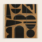 Abstract Shapes 59/3 Wood Wall Art Gallery Image 1