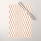 block print dash - terra cotta Wrapping Paper Gallery Image 1