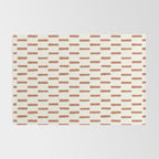 block print dash - terra cotta Rug Gallery Image 2