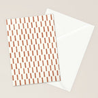 block print dash - terra cotta Stationery Card Gallery Image 2