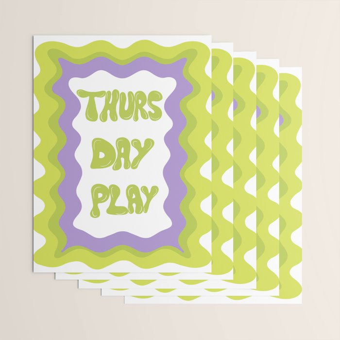 Thursday-Play Wrapping Paper Gallery Image 3