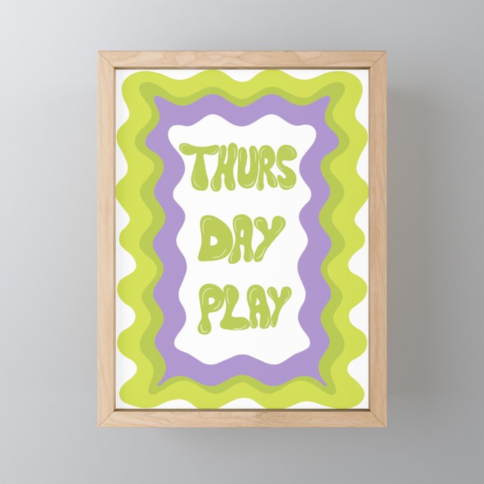Thursday-Play Mini Art Print Gallery Image 1