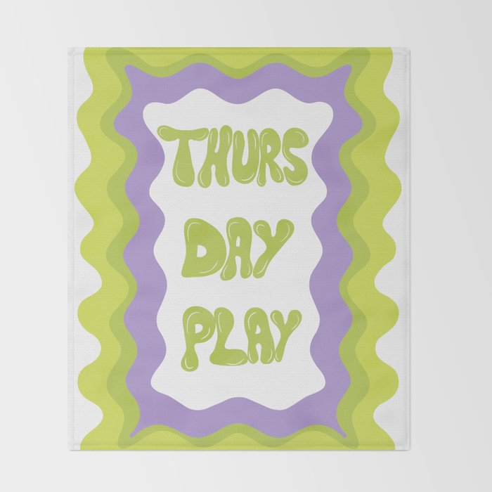 Thursday-Play Throw Blanket Gallery Image 2