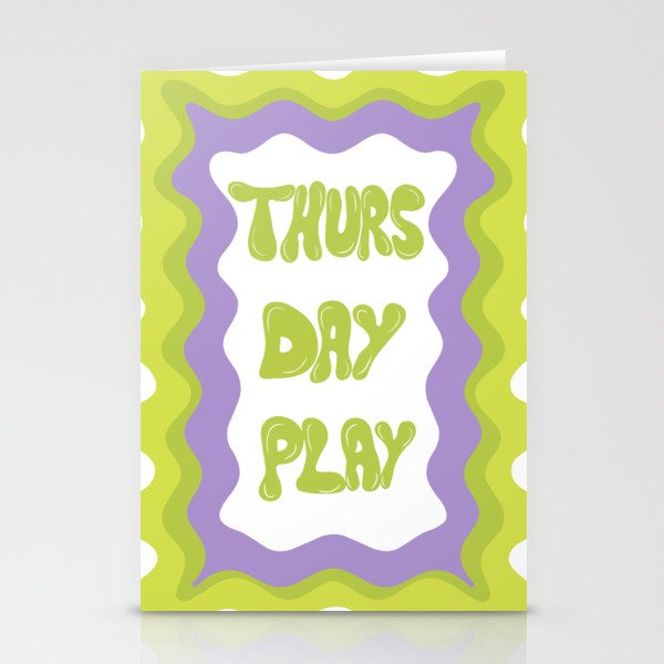 Thursday-Play Stationery Card Gallery Image 2
