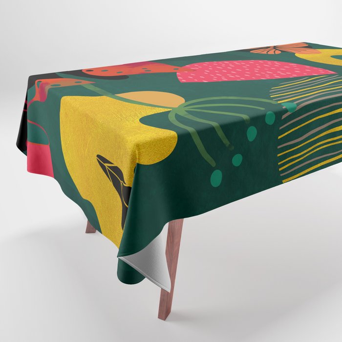 mid century shapes garden party 3 Tablecloth Gallery Image 1