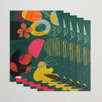 mid century shapes garden party 3 Wrapping Paper Gallery Image 3
