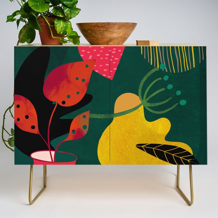 mid century shapes garden party 3 Credenza Gallery Image 1