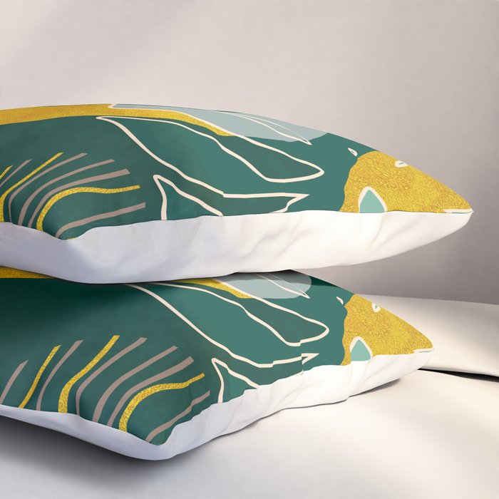 mid century shapes garden party 3 Pillow Sham Gallery Image 3