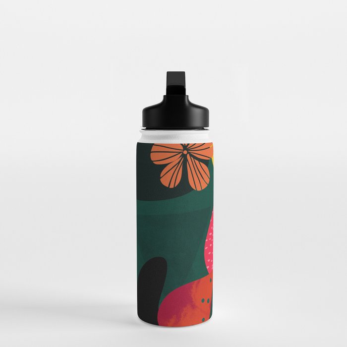 mid century shapes garden party 3 Water Bottle Gallery Image 3