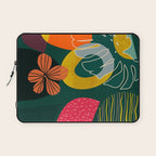 mid century shapes garden party 3 Laptop Sleeve Gallery Image 1