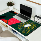 mid century shapes garden party 3 Desk Mat Gallery Image 2