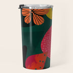 mid century shapes garden party 3 Travel Mug Gallery Image 3
