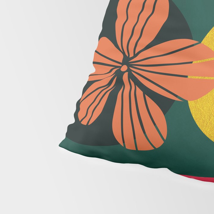mid century shapes garden party 3 Pillow Sham Gallery Image 4