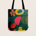 mid century shapes garden party 3 Tote Bag Gallery Image 1