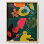 mid century shapes garden party 3 Serving Tray Gallery Image 1