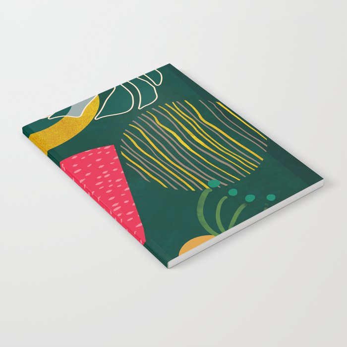 mid century shapes garden party 3 Notebook Gallery Image 2