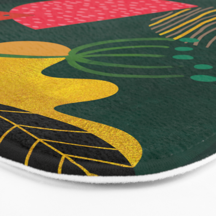 mid century shapes garden party 3 Bath Mat Gallery Image 3