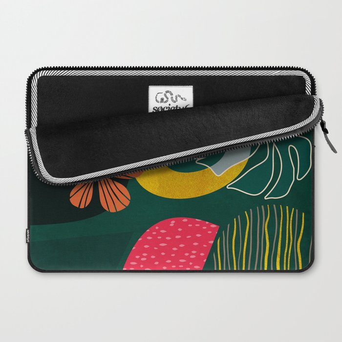 mid century shapes garden party 3 Laptop Sleeve Gallery Image 2