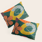 mid century shapes garden party 3 Pillow Sham Gallery Image 3