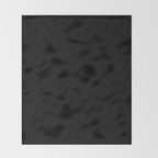 Black Minimalist Solid Color Block Spring Summer Throw Blanket Gallery Image 2