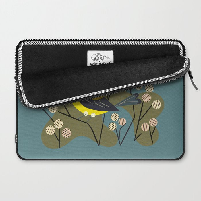 Meadow Goldfinch Laptop Sleeve Gallery Image 2
