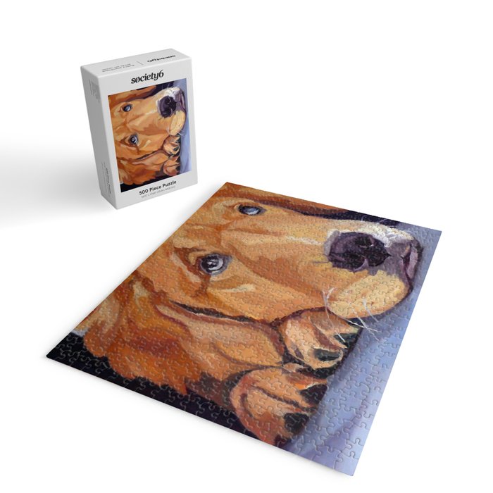 Golden Retriever Dog Portrait Jigsaw Puzzle Gallery Image 2