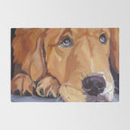 Golden Retriever Dog Portrait Rug Gallery Image 2