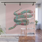FLORAL SNAKE Wall Mural Gallery Image 1