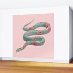 FLORAL SNAKE Wall Mural Gallery Image 2