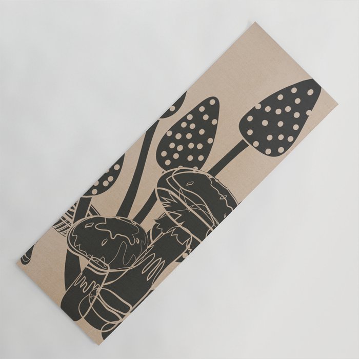 Abstract Mushrooms 6 Yoga Mat Gallery Image 1
