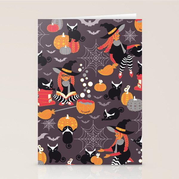 Enchanted Vintage Halloween Spell Stationery Card Gallery Image 2