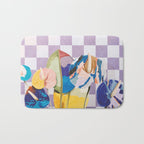 Modern artistic flowery tropical II Bath Mat Gallery Image 1