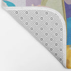 Modern artistic flowery tropical II Bath Mat Gallery Image 2