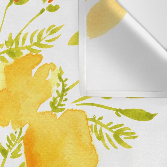 Watercolor California poppies (Quad set, #2) Wall Tapestry Gallery Image 3