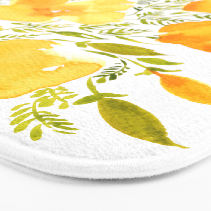 Watercolor California poppies (Quad set, #2) Bath Mat Gallery Image 3