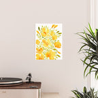 Watercolor California poppies (Quad set, #2) Poster Gallery Image 2