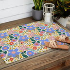 Pure Joy - colorful Floral  Outdoor Rug Gallery Image 2