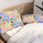 Pure Joy - colorful Floral  Pillow Sham Gallery Image 2