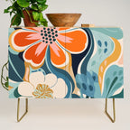 Austin Flower Market Print Credenza Gallery Image 1