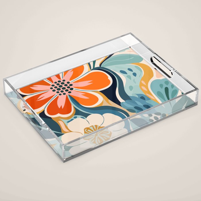 Austin Flower Market Print Acrylic Tray Gallery Image 1