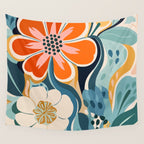 Austin Flower Market Print Wall Tapestry Gallery Image 4