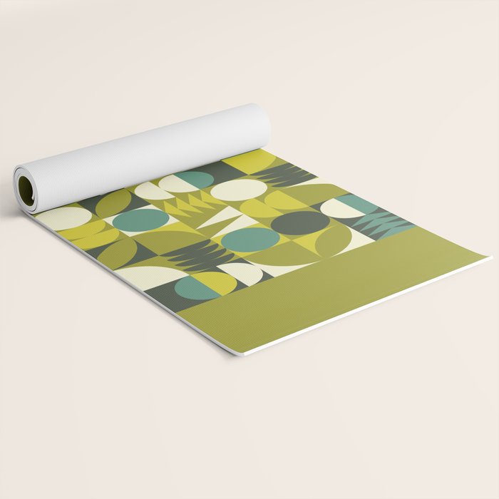 Vintage Geometric 01D Yoga Mat Gallery Image 2