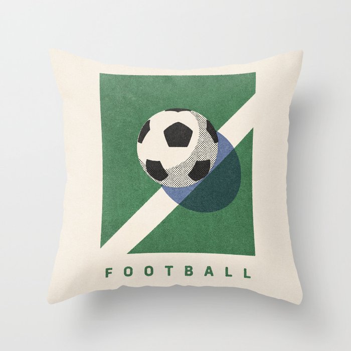BALLS - Football - Summer Games Throw Pillow Gallery Image 6