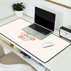 TODAY IS A GOOD DAY peach pink green blue yellow motivational typography inspirational quote decor Desk Mat Gallery Image 2