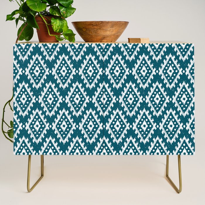 Coastl Ikat | Lagoon Blue Credenza Gallery Image 1